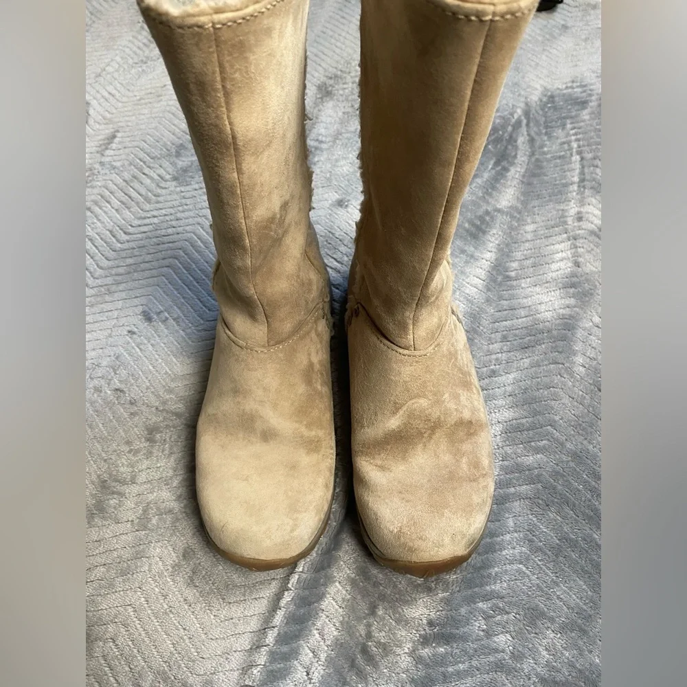 Womens Patagonia Lugano Tan Suede Leather‎ Boots 6.5